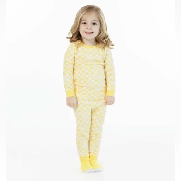 (2) SLEEP ON IT Floral Print & Check 3-Piece Pajama & Sock Set Toddler Girls - Picture 9 of 16